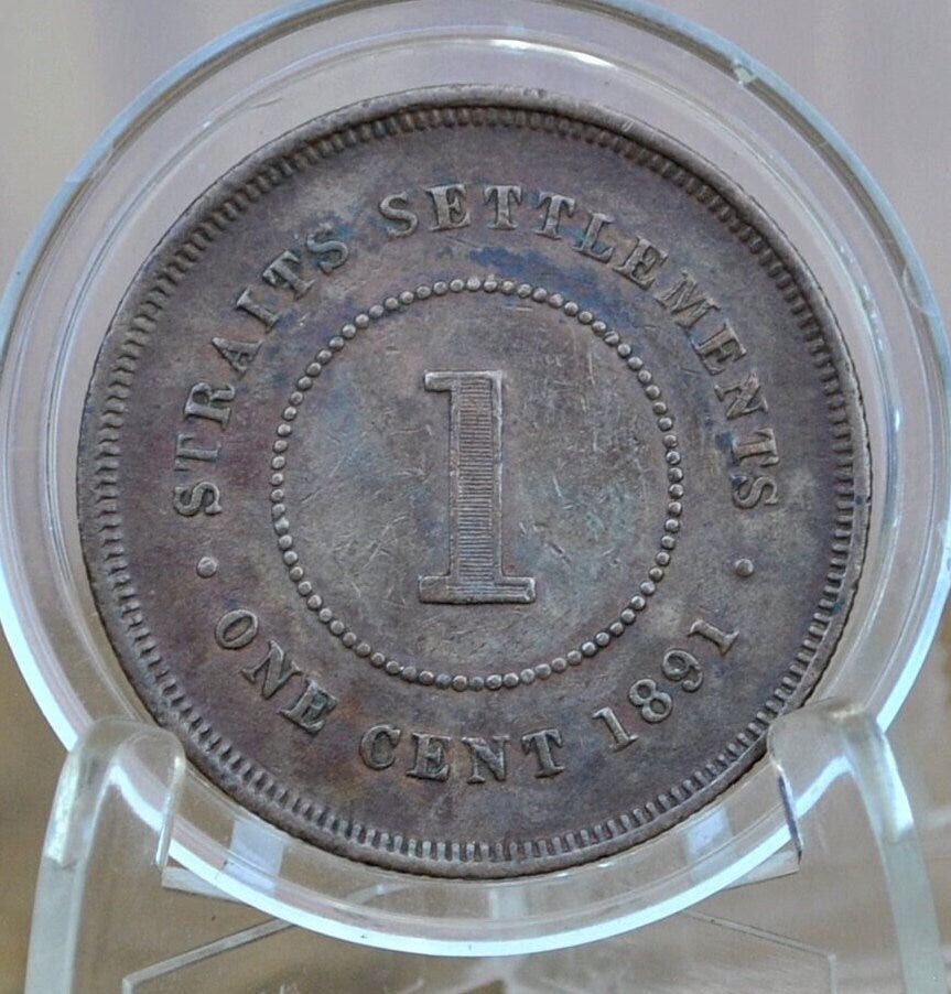 1885-1897 British Straits Settlements Cents - Choose by Date - Straits Settlements Penny - Queen Victoria - British Colonial Era Coins