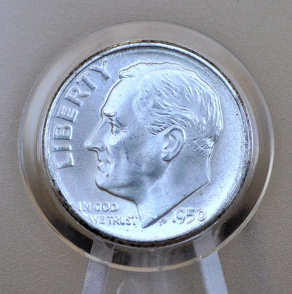 1950 PDS Roosevelt Silver Dimes - Choose Mint and Grade - Roosevelt Dime 1950 P, 1950 D Dime, 1950 S Dime - Circulated & Uncirculated Dimes