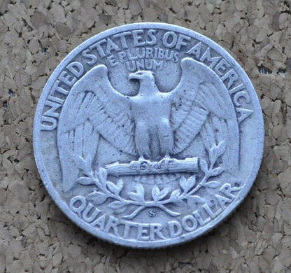 1944 S Washington Quarter - F-AU (Fine to About Uncirculated) Grades; Choose by grade - San Francisco Mint - Silver Quarter - 1944 S Quarter