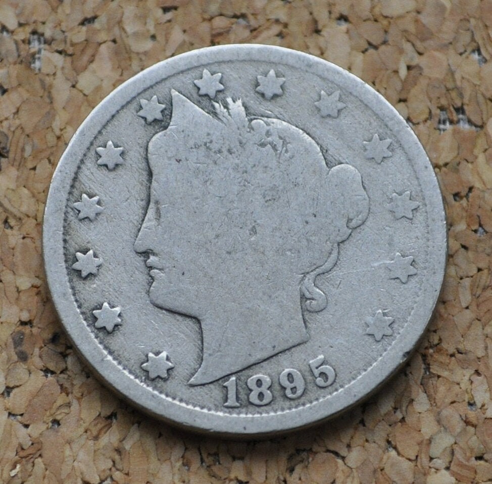 1895 Liberty Head Nickel - 1895 V Nickel - Philadelphia Mint