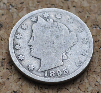 1895 Liberty Head Nickel - 1895 V Nickel - Philadelphia Mint