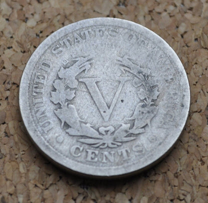 1895 Liberty Head Nickel - 1895 V Nickel - Philadelphia Mint