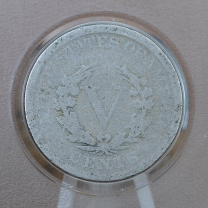 1893 V Nickel - AG (About Good) Grade / Condition - 1893 Liberty Head Nickel - Philadelphia Mint - Better Date - Nickel Collection