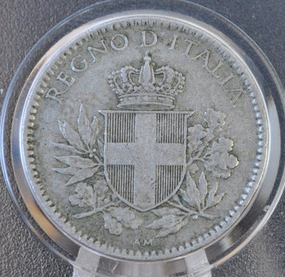 1918 & 1919 Italian 20 Centesimi Coin - Vittorio Emanuele III - C.20 - VF (Very Fine) Condition; - 1919 Italy 20 Cent Coin 1918