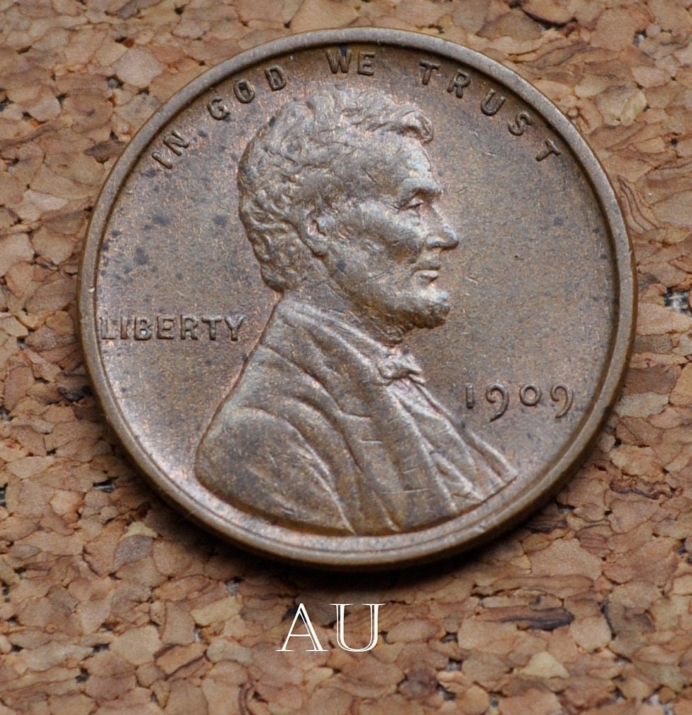 1909 VDB Wheat Penny - Choose by Grade - First Year Issue - Semi-Key Date - Rarer Wheat Penny - 1909 Vdb Lincoln Wheat Penny - G to AU