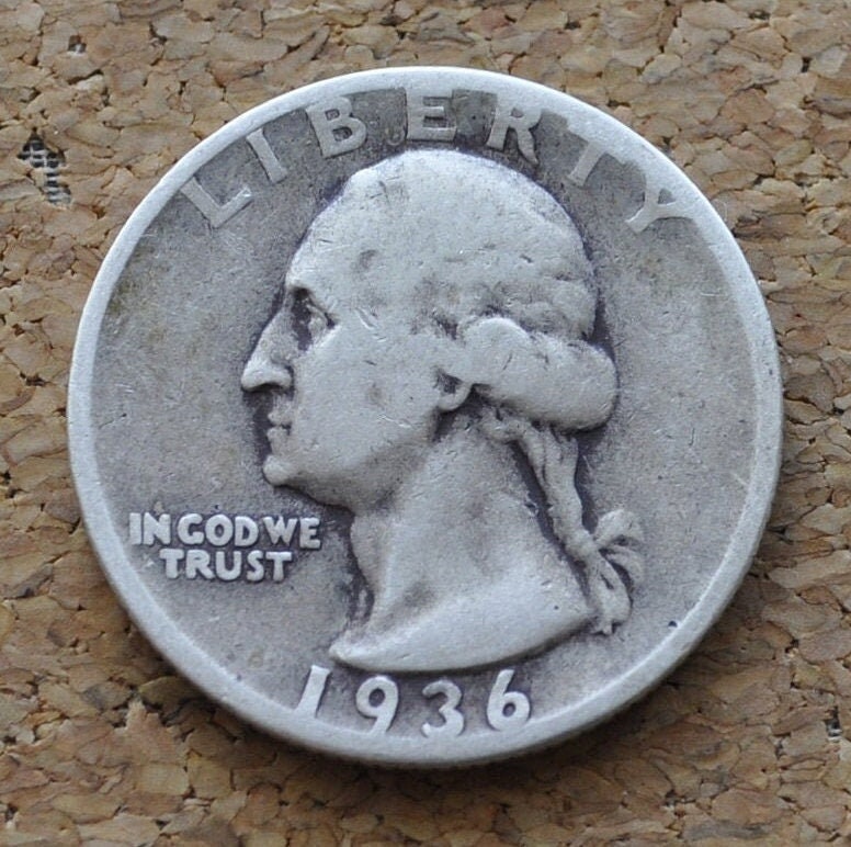 1936 Washington Quarter - G-XF (Good to Extremely Fine) Condition; Choose by Grade - Philadelphia Mint - 1936-P Washington Quarter