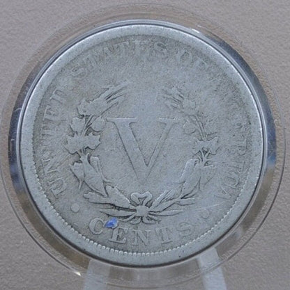 1889 V Nickel - AG-VG (About Good to Very Good) Grade - 1889 Liberty Head Nickel - Philadelphia Mint - Better Date - Nickel Collection