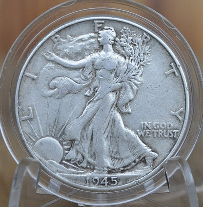 1945 Walking Liberty Silver Half Dollar - Choose by Grade / Condition - Philadelphia Mint - WWII Era - 1945-P Half Dollar / 1945 P WLH