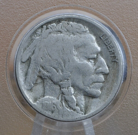 1916-S Buffalo Nickel - Better Date - G-Vg (Good To Very Good) Choose By Grade - San Francisco Mint 1916 S Buffalo Indian Head Nickel 1916 S