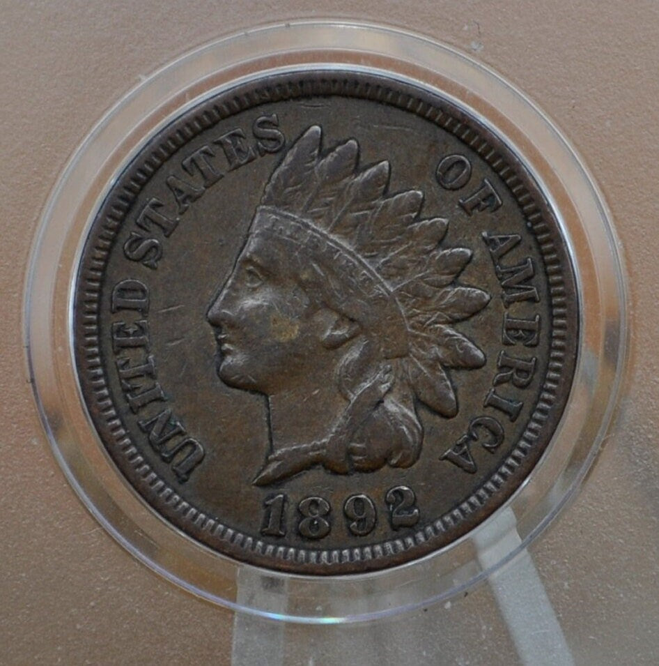 1892 Indian Head Cent - Choose by Grade G-XF (Good to Extremely Fine) Grade / Condition - Good Date - 1892 Penny Indian Head Penny 1892