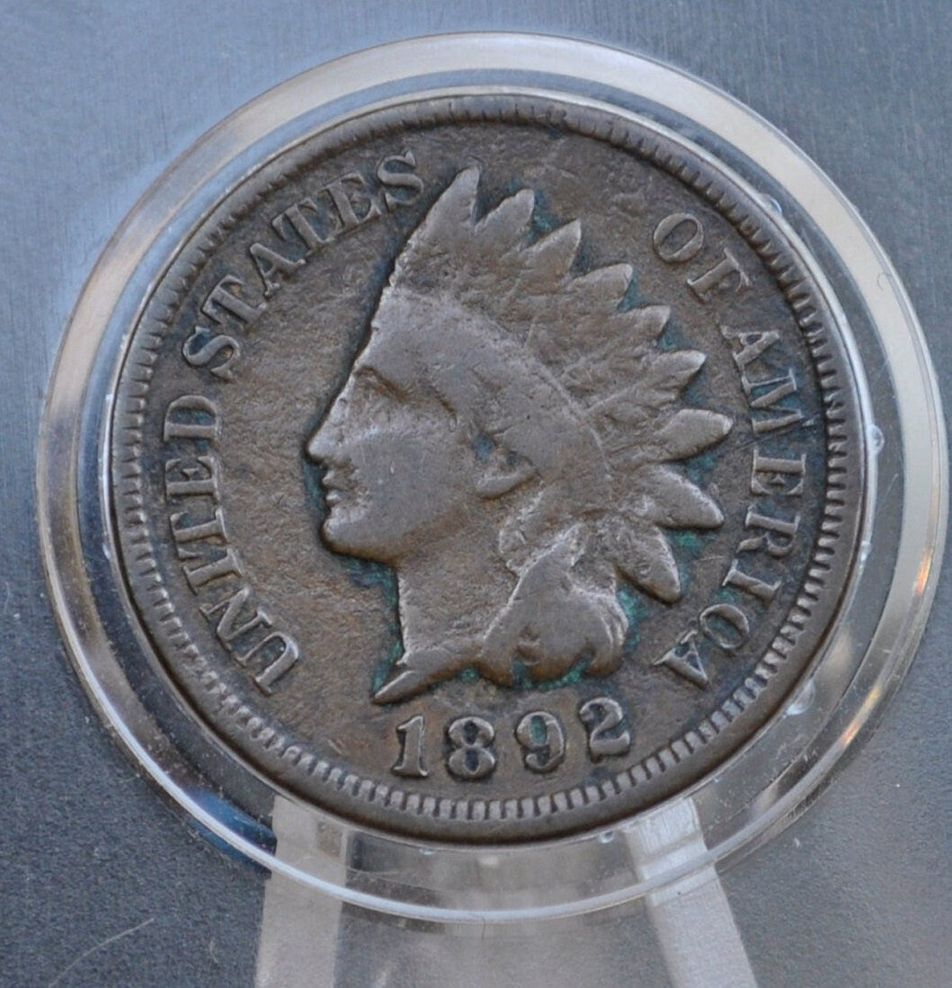 1892 Indian Head Cent - Choose by Grade G-XF (Good to Extremely Fine) Grade / Condition - Good Date - 1892 Penny Indian Head Penny 1892