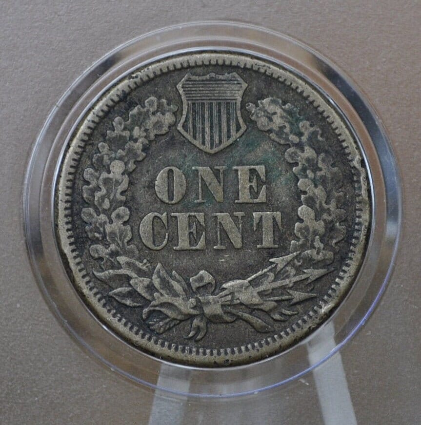 1861 Indian Head Penny - F-XF (Fine to Extremely Fine) Grades; Choose by Grade - 1861 Cent One Cent US 1861 - Better Date, Harder to Find