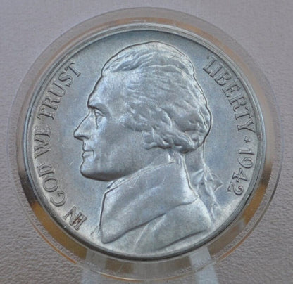 1942 Jefferson Nickel Type 1, P&D Mints - Jefferson Nickel 1942 Type One - Philadelphia and Denver Mints