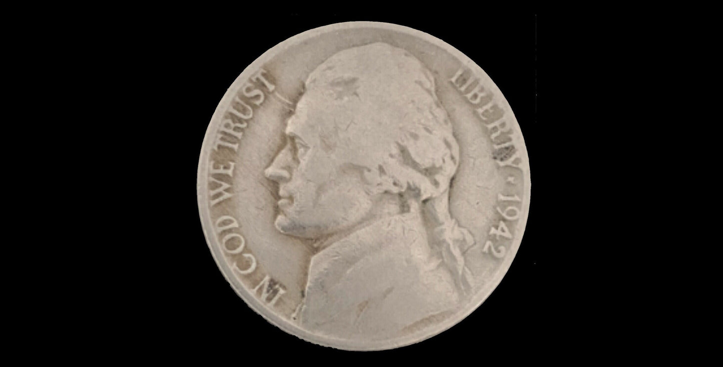 1942 Jefferson Nickel Type 1, P&D Mints - Jefferson Nickel 1942 Type One - Philadelphia and Denver Mints