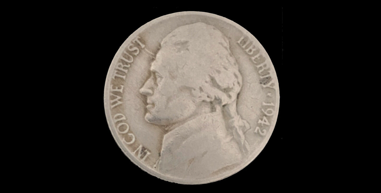 1942 Jefferson Nickel Type 1, P&D Mints - Jefferson Nickel 1942 Type One - Philadelphia and Denver Mints
