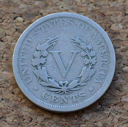 1904 Liberty Head Nickel - VG (Very Good) Condition - 1904 V Nickel - Liberty nickel 1904 Nickel