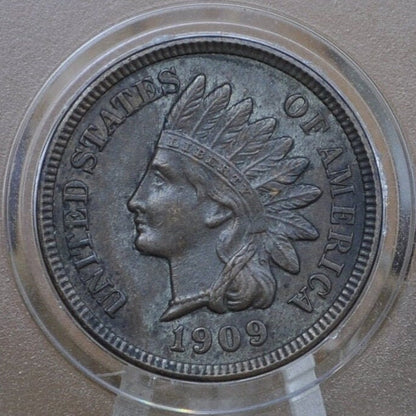 1909 Indian Head Penny - Choose by Grade VG-XF (Very Good to Extremely Fine) - Tougher Date - Last Year Made - 1909 Cent, Last Year
