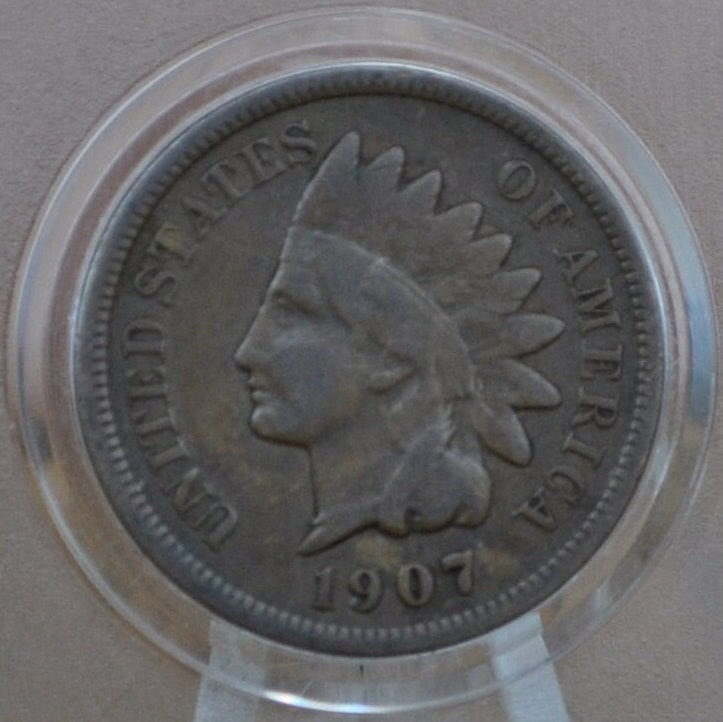 1907 Indian Head Penny - Choose by Grade / Condition - 1907 Indian Head Cent 1907 US 1 Cent