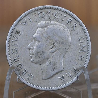 1940s Great Britain Half Crowns - King George - 1/2 Crown 1948 1949 United Kingdom HalfCrown Great for Jewelry, birthdays, gifts