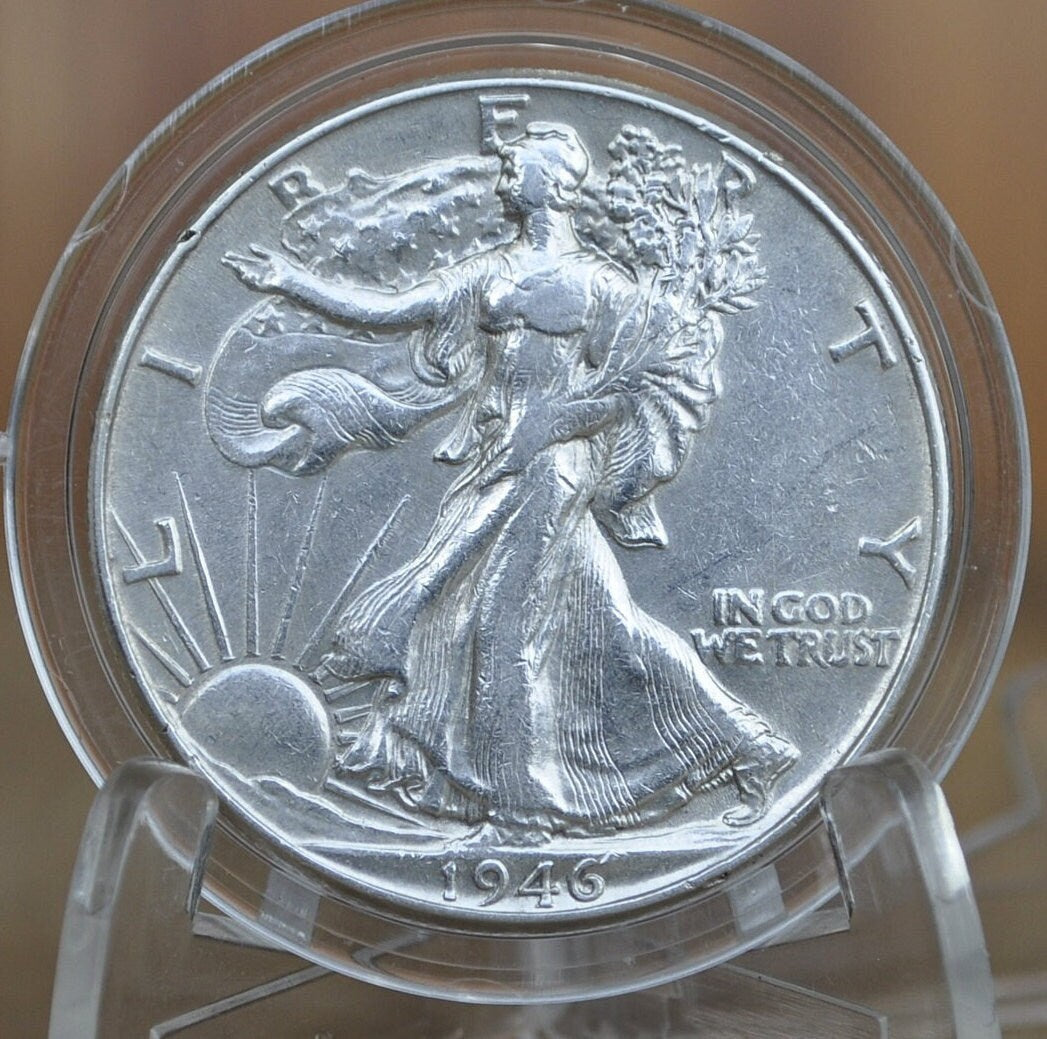 1946 Walking Liberty Silver Half Dollar - F-AU (Very Fine to About Uncirculated) Choose by Grade - Philadelphia Mint - 1946P WLH 1946