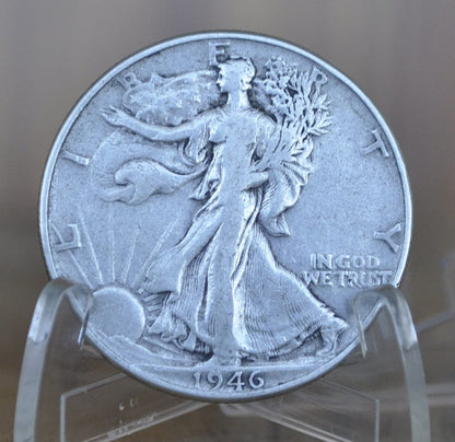 1946 Walking Liberty Silver Half Dollar - F-AU (Very Fine to About Uncirculated) Choose by Grade - Philadelphia Mint - 1946P WLH 1946