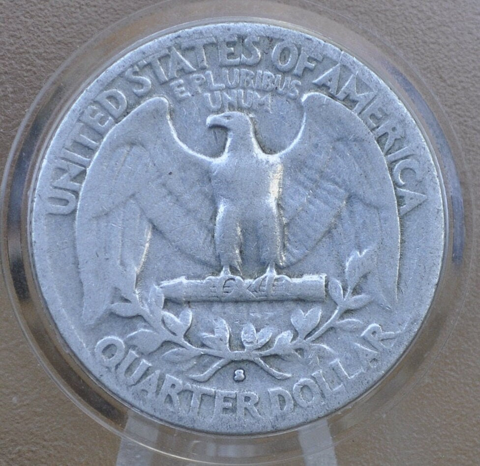 1941-S Washington Silver Quarter - Choose by Grade / Condition - San Francisco Mint - Washington Quarter 1941 S Quarter