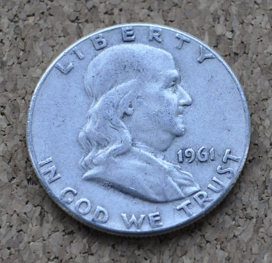 1961 Franklin Silver Half Dollar P&D Mints - Choose by Grade and Mint - 1961 D Benjamin Franklin 1961 P Franklin Half Dollar 1961 D
