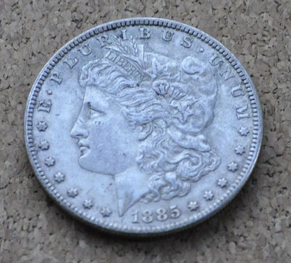 1885 Morgan Silver Dollar - XF-BU (Extremely Fine to Uncirculated [MS60+]), Choose by Grade 1885 P Morgan Dollar 1885 Silver Dollar