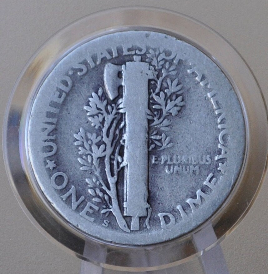 1925-S Mercury Silver Dime - Choose by Grade / Condition - San Francisco Mint - 1925 S Winged Liberty Head Silver Dime - 1925 S Mercury