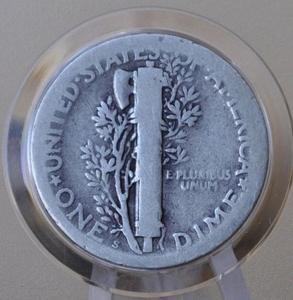 1925-S Mercury Silver Dime - Choose by Grade / Condition - San Francisco Mint - 1925 S Winged Liberty Head Silver Dime - 1925 S Mercury