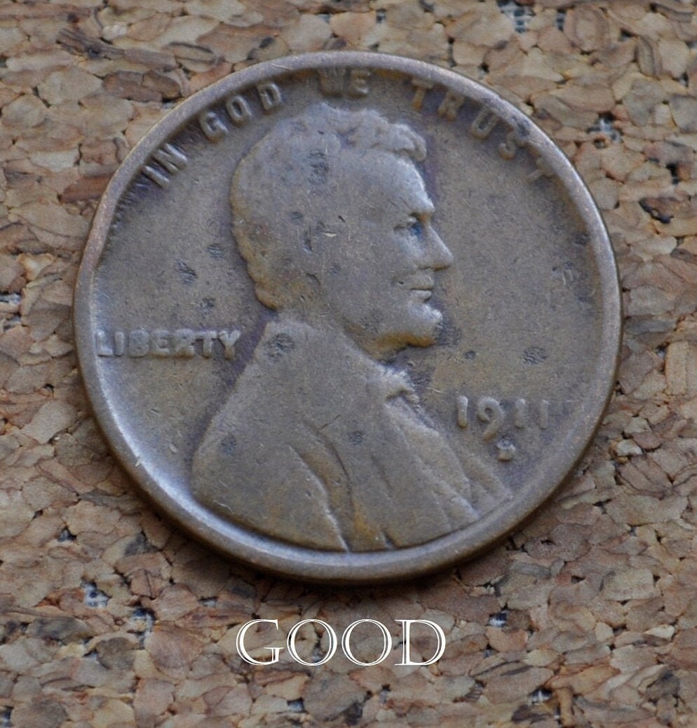 1911-D Wheat Penny - Choose By Grade - Ag - Vf (About Good To Very Fine) - 1911 D Wheat Ear Cent - Denver Mint - Better Date & Mint