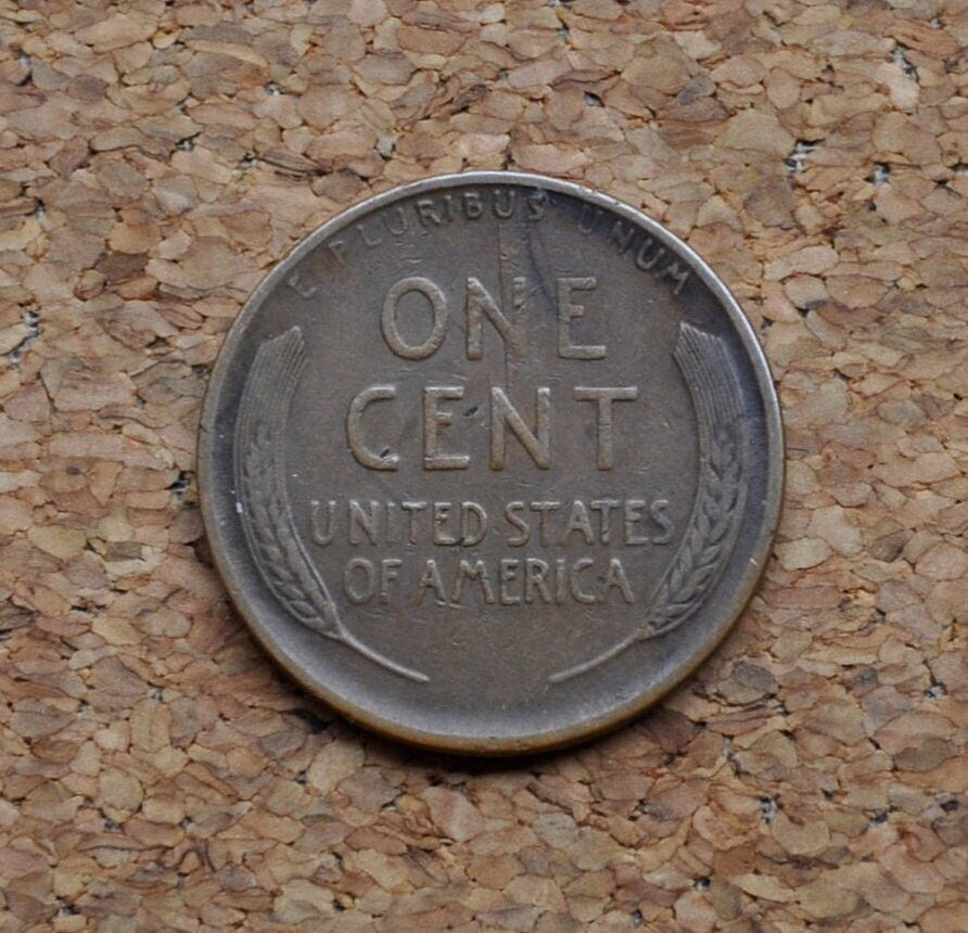 1924-D Wheat Penny - F-Vf (Fine To Very Fine) - Key Date - Denver Mint - 1924 D Wheat Ear Cent - Better Grade - Key Date Wheat Cent 1924D