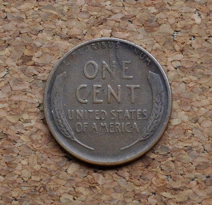 1924-D Wheat Penny - F-Vf (Fine To Very Fine) - Key Date - Denver Mint - 1924 D Wheat Ear Cent - Better Grade - Key Date Wheat Cent 1924D