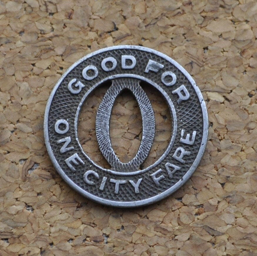 Ohio Valley Bus Company Token - Ohio Valley Token - Good For One City Fare - Vintage Ohio Token - Ohio Bus Tokens