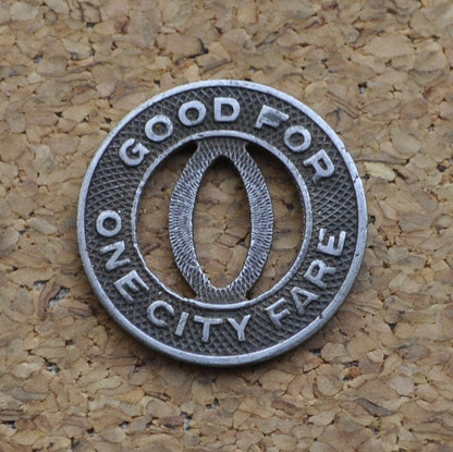 Ohio Valley Bus Company Token - Ohio Valley Token - Good For One City Fare - Vintage Ohio Token - Ohio Bus Tokens