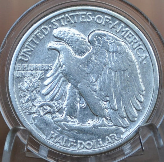 1947-D Walking Liberty Silver Half Dollar - VF-AU (Very Fine About Unc.) Choose by Grade -Denver Mint- WLH 1947 D Half Dollar 1947D Wlh