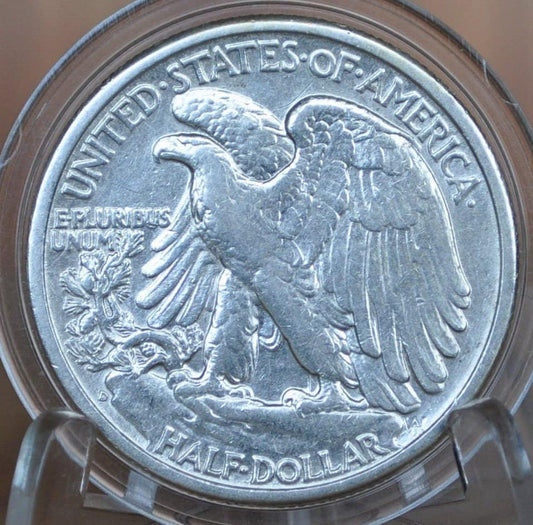 1947-D Walking Liberty Silver Half Dollar - VF-AU (Very Fine About Unc.) Choose by Grade -Denver Mint- WLH 1947 D Half Dollar 1947D Wlh