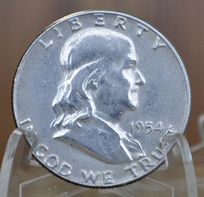 1954-D Franklin Half Dollar - Choose by Grade Circulated-MS63 - Silver Half Dollar - 1954 D Franklin Half Dollar 1954D - Denver Mint