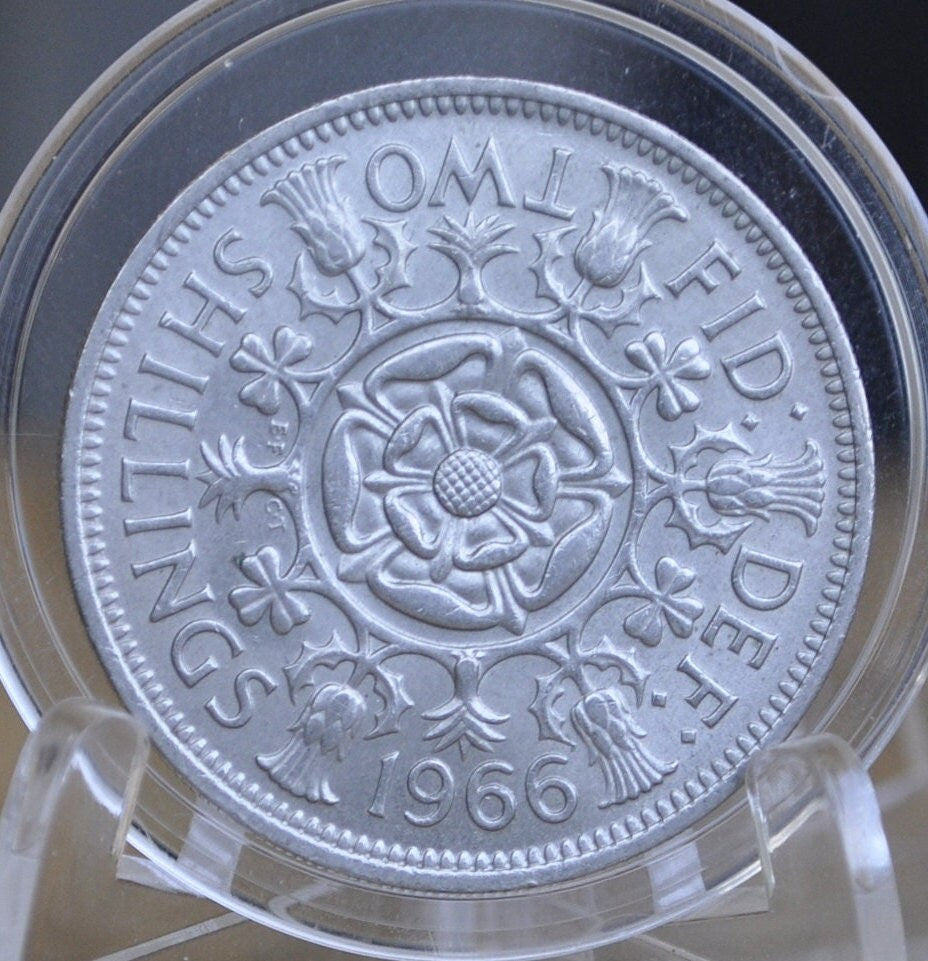 1940's, 50's, & 60's Great Britain Two Shillings - Choose by Date - Queen Elizabeth - 2 Shilling UK Coin - High Grade
