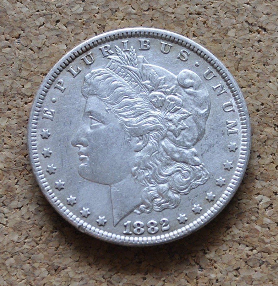 1882 Morgan Silver Dollar - XF-BU (Extremely Fine to Uncirculated) Choose by Grade 1882P Morgan Dollar 1882 Silver Dollar Philadelphia Mint