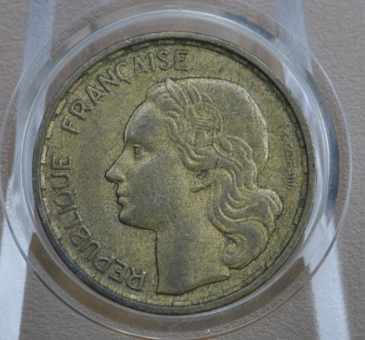 1950&#39;s 10 Franc French Coin- Pre-Euro -10 Franc-BEAUTIFUL Condition- Choose by year- Great for Collections, Cosplay and Jewlery