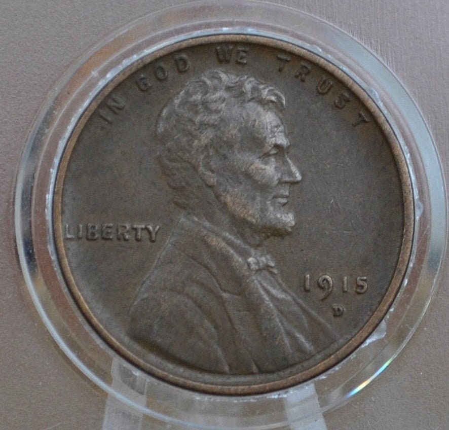 1915-D Wheat Penny - Choose By Grade, G-Xf (Fine To Extremely Fine) Grades - 1915 D Wheat Ear Cent - 1915D Lincoln Cent - High Grade