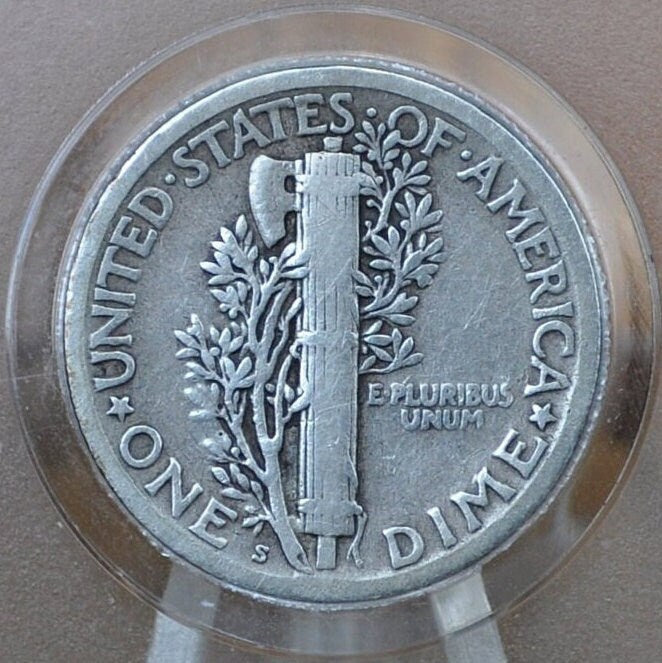 1923-S Mercury Dime - G-VF (Good to Very Fine) Choose by Grade - San Francisco Mint - 1923 S Silver Dime 1923 S Winged Liberty Head Dime