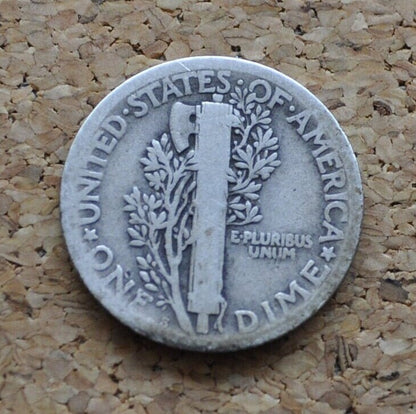 1923-S Mercury Dime - G-VF (Good to Very Fine) Choose by Grade - San Francisco Mint - 1923 S Silver Dime 1923 S Winged Liberty Head Dime