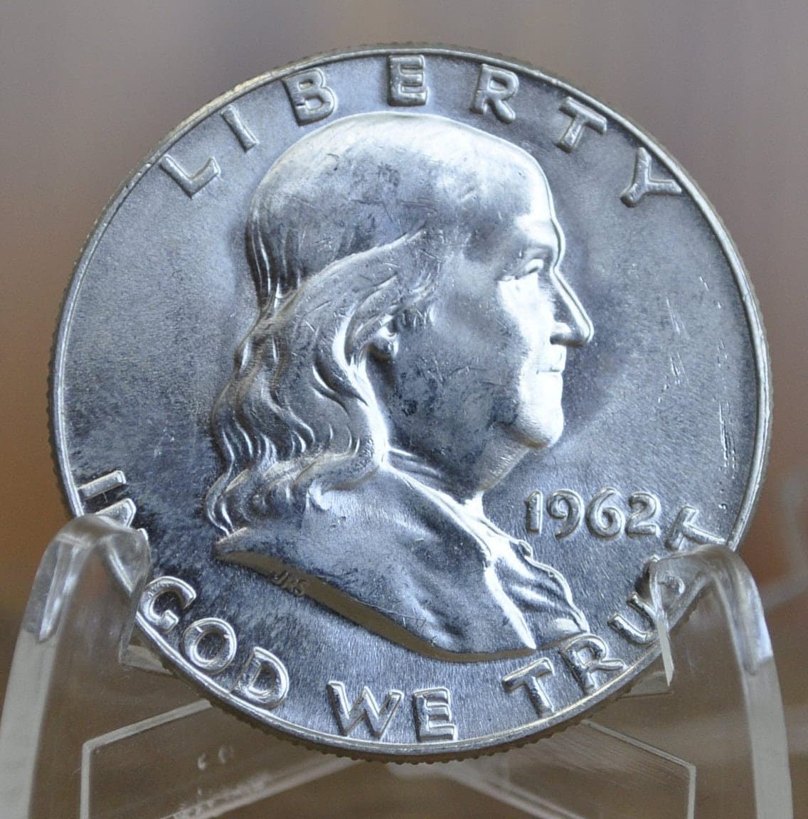 1962 D Benjamin Franklin - Silver Half Dollar - 1962 Ben Franklin Half Dollar - 1962 D Franklin Half - Denver Mint - 1962 D Half Dollar