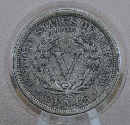 1900 Liberty Head Nickel - Choose by Grade / Condition - V Nickel 1900 - Barber Design - Old, Collectible US Coin