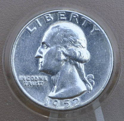 1952 Washington Silver Quarter - Philadelphia Mint - Washington Quarter 1952 P Silver Quarter