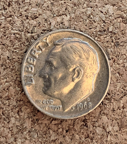 1968 D Dime - Excellent Condition