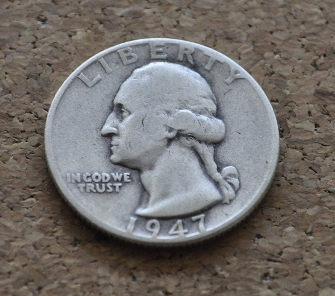 1947 Washington Silver Quarter - Philadelphia Mint