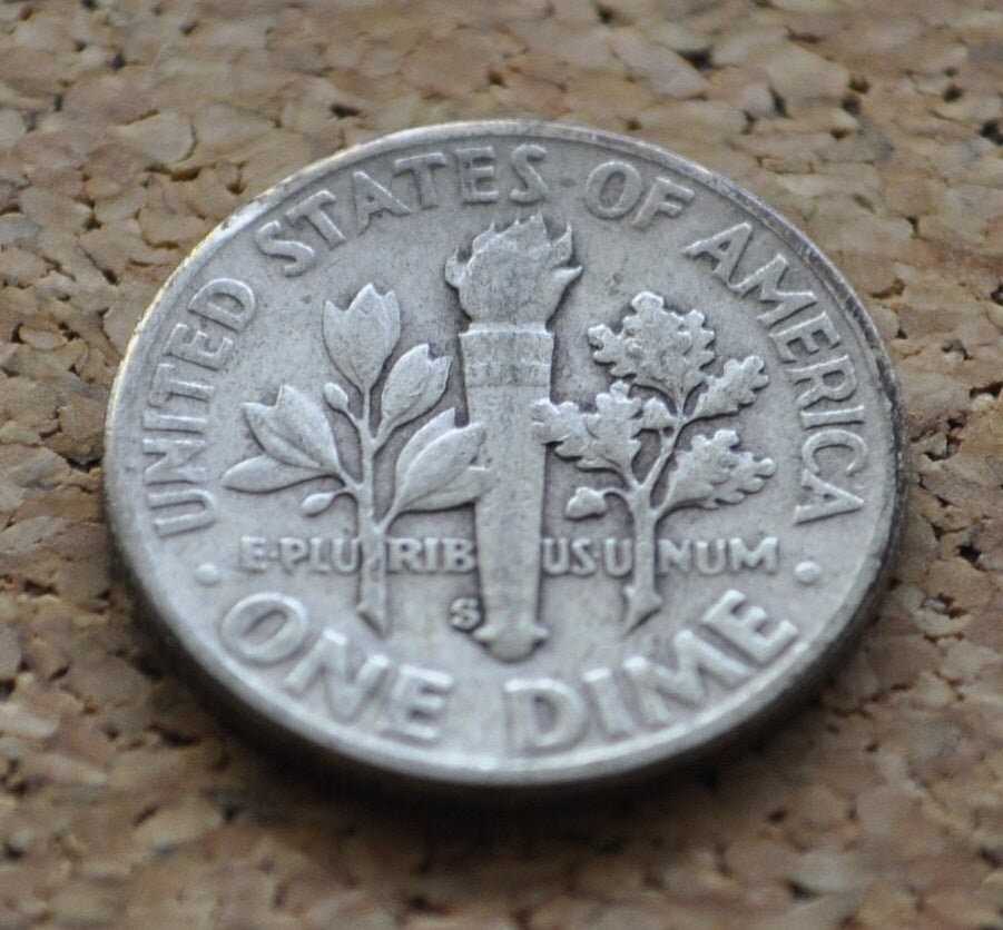 1954 PDS Roosevelt Silver Dimes - Choose Mint and Grade - Roosevelt Dime 1954 P, 1954 D Dime, 1954 S Dime - Circulated & Uncirculated Dimes